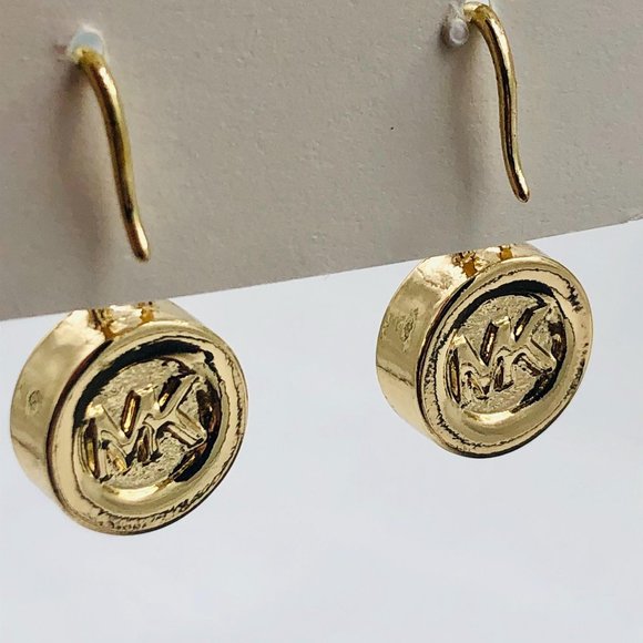 MICHAEL KORS Brilliance Dangle Drop Earrings Gold - Picture 3 of 15